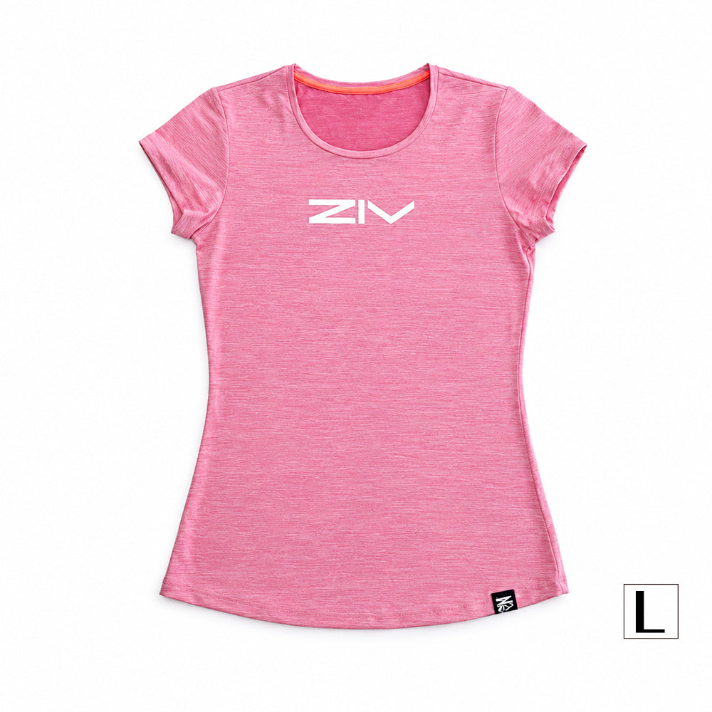 ZIV涼感圓領T-shirt 粉紅 (女款)