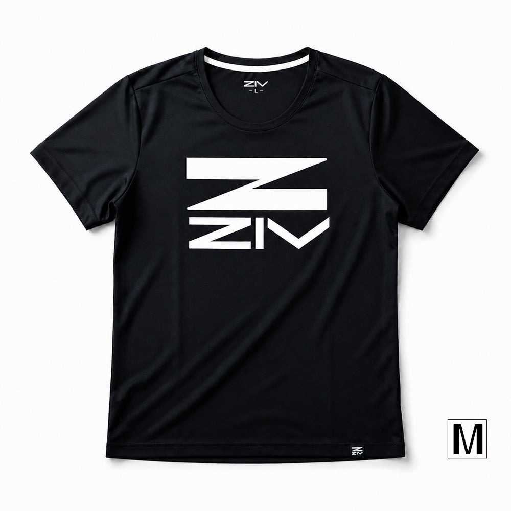 ZIV涼感圓領T-shirt 黑白 (男款)