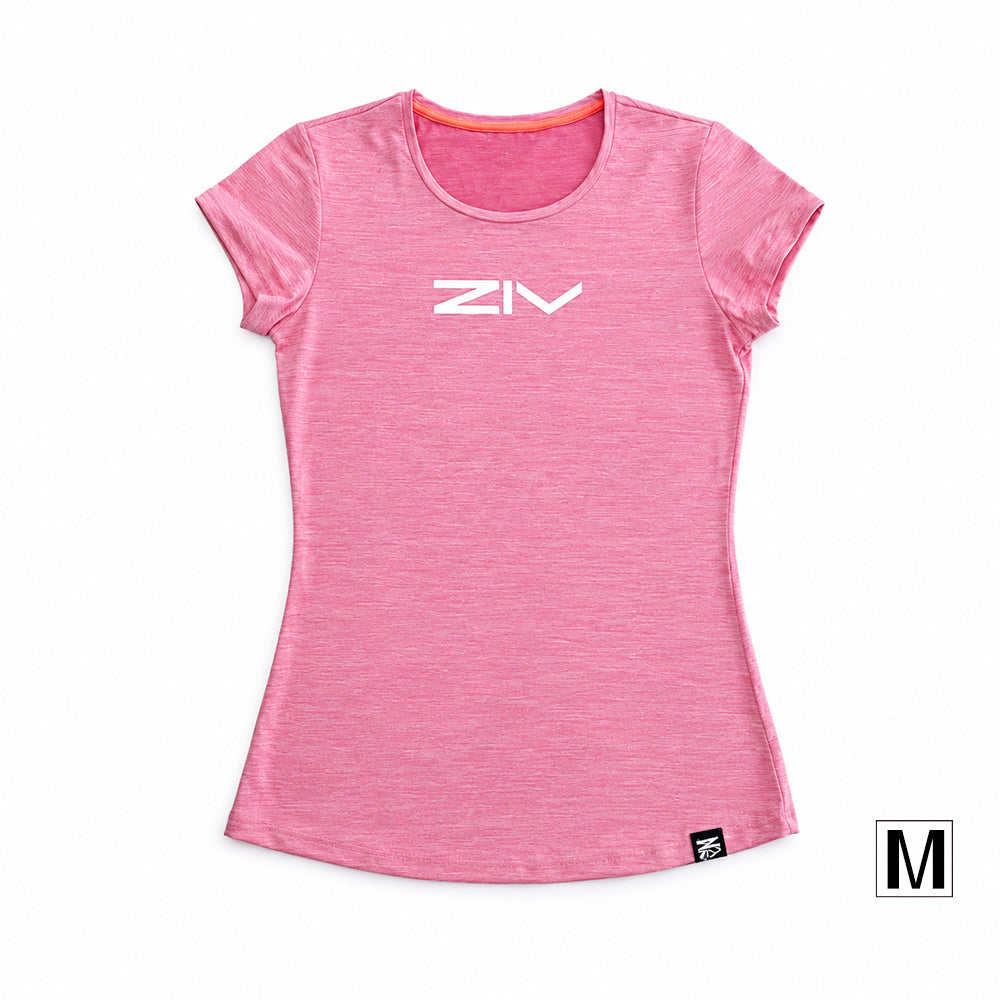 ZIV涼感圓領T-shirt 粉紅 (女款)