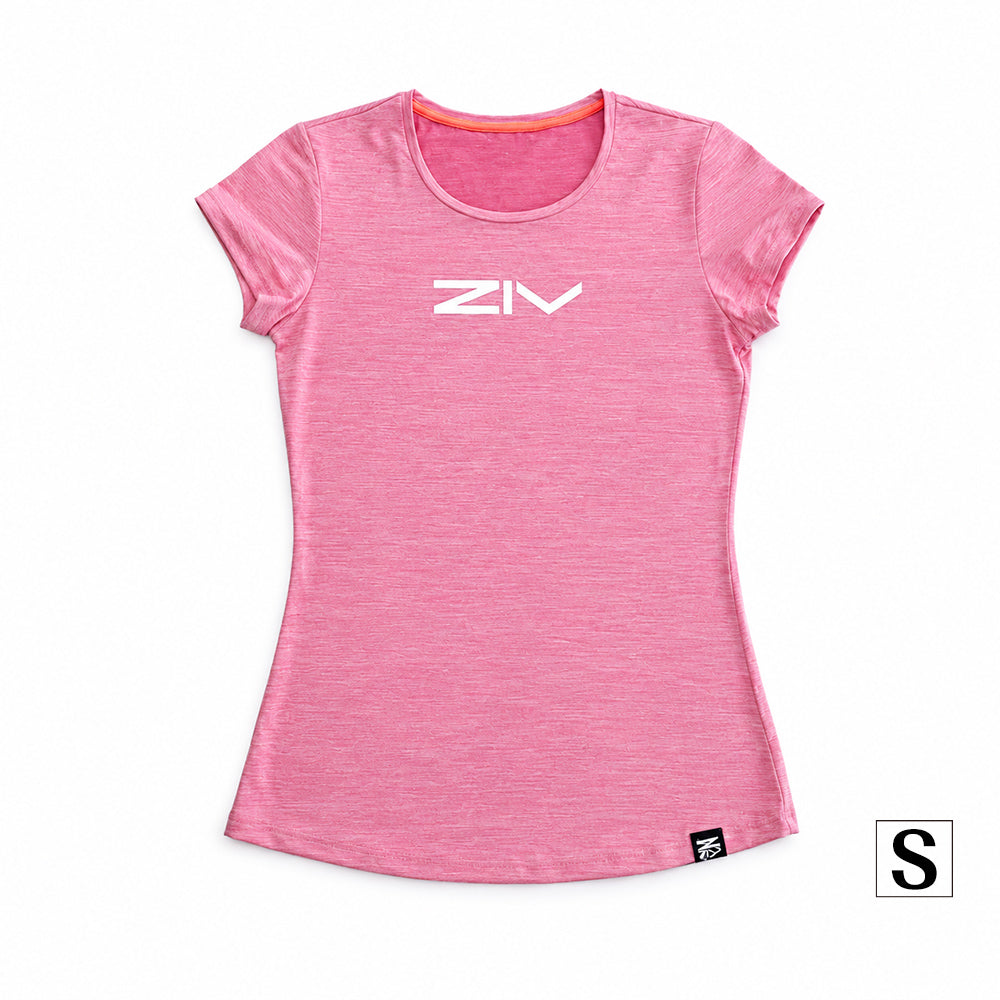 ZIV涼感圓領T-shirt 粉紅 (女款)