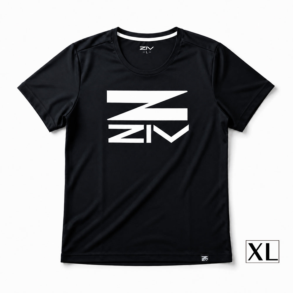 ZIV涼感圓領T-shirt 黑白 (男款)